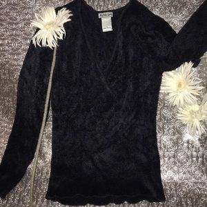 Nice soft tight crossover sweater